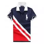 polo ralph lauren t-shirt en coton et stretch slim fit escalade double color